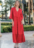 Maxikleid Rot 5085 F FRESH COTTON